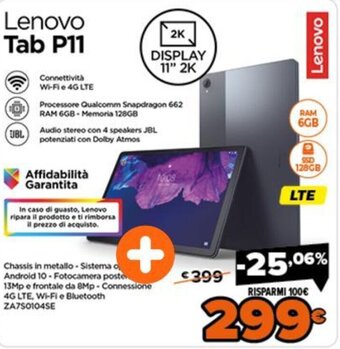 Expert Lenovo Tab P11 offerta