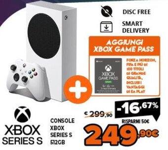 Console XBox Series S 512 GB