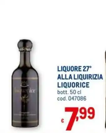 Liquorice Liquore 27° Alla Liquirizia 50cl