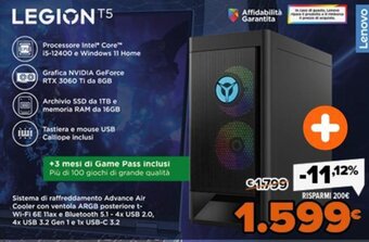 Expert Lenovo Legion T5 offerta