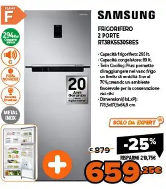 Expert Samsung Frigorifero 2 Porte RT38K5530S8ES offerta