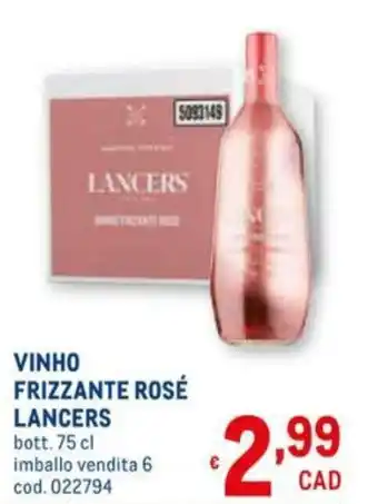 Lancers Vinho Frizzante Rosé 75cl