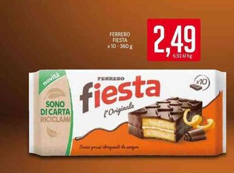 Supermercati Piccolo Ferrero Fiesta x 10 - 360 g offerta