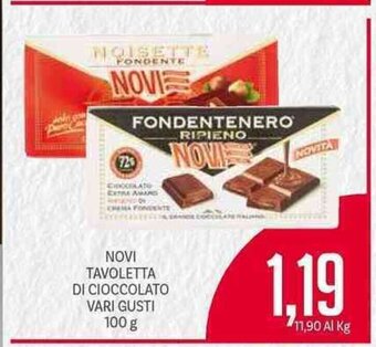 Supermercati Piccolo Novi Tavoletta Di Cioccolato Vari Gusti 100 g offerta