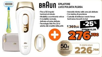 Braun Epilatore Luce Pulsata PL5054