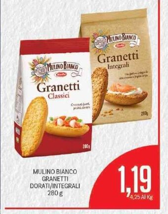 Supermercati Piccolo Mulino Bianco Granetti Dorati/Integrali 280 g offerta