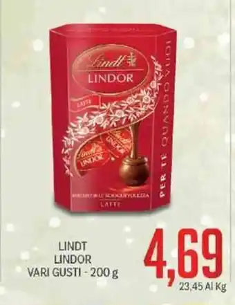 Supermercati Piccolo Lindt Lindor Vari Gusti - 200 g offerta