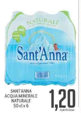 Supermercati Piccolo Sant'Anna Acqua Minerale Naturale 50 cl x 6 offerta