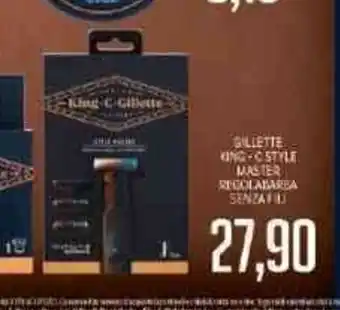 Supermercati Piccolo Gillette King-C Style Master Recolabarba Senza 1 U offerta