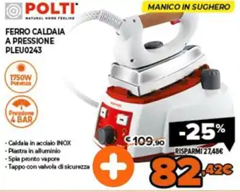 Expert Polti Ferro Caldaia a Pressione PLEU0243 offerta