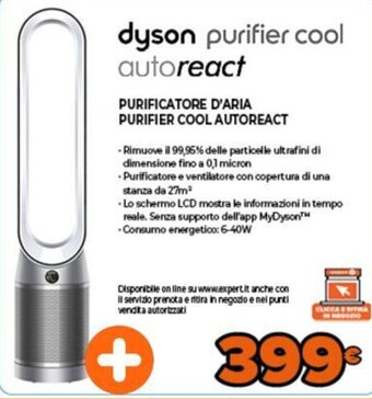 Expert dyson purifier cool autoreact offerta