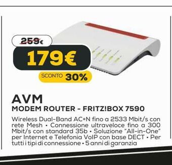 Euronics Avm modem router offerta