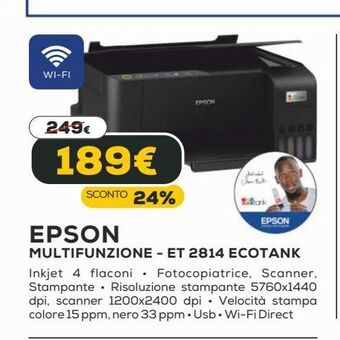 Euronics Epson multifunzione offerta