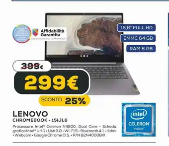 Euronics Lenovo chromebook offerta
