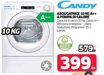 Telitaly Candy Asciugatrice 10 Kg A++ a Pompa di Calore offerta