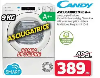 Candy Asciugatrice 9 kg A++
