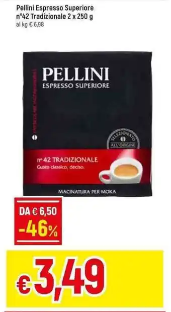 Galassia Pellini Espresso Superiore n°42 Tradizionale 2 x 250 g offerta