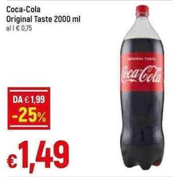 Galassia Coca-Cola Original Taste 2000 ml offerta