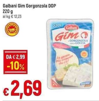 Galassia Galbani Gim Gorgonzola DOP 220 g offerta