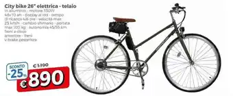 City bike 26" elettrica - telaio