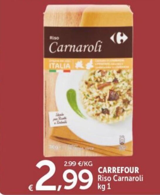 Carrefour Riso Carnaroli kg 1 offerta di Carrefour Sud Italia Express