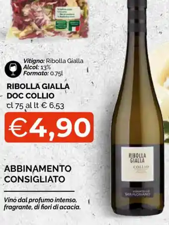 Mercatò Big Collio Ribolla Gialla Doc cl 75 offerta