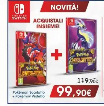 Euronics Pokemon scarlatto + pokemon violetto offerta