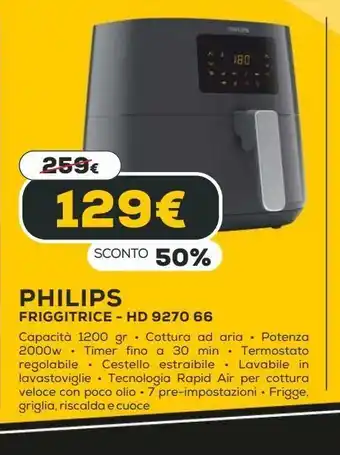 Euronics Philips friggitrice offerta