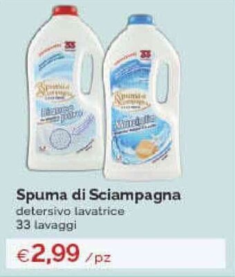 Prodet Spuma di Sciampagna detersivo lavatrice 33 lavaggi offerta
