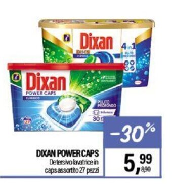 Caddy's Dixan Power Caps Detersivo lavatrice in caps assortito 27 pezzi offerta