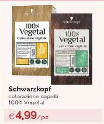 Prodet Schwarzkopf colorazione capelli 100% Vegetal offerta