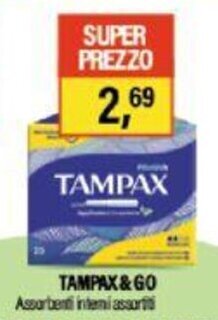 Caddy's Tampax & Go Assorbenti interni assortiti offerta