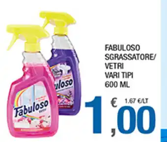 Splendidi e Splendenti Fabuloso Sgrassatore/Vetri 600ml offerta