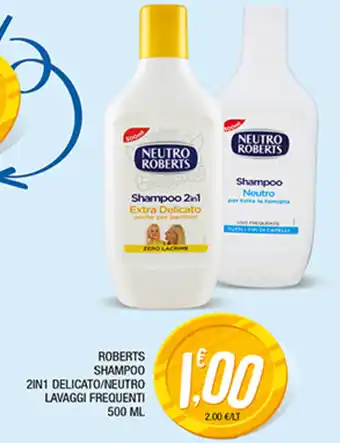 Splendidi e Splendenti Neutro Roberts Shampoo 2in1 Delicato/Neutro Lavaggi Frequenti 500ml offerta