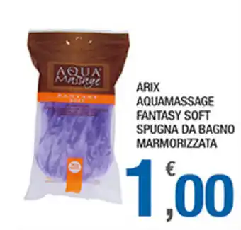 Splendidi e Splendenti Aquamassage Arix Fantasy Soft Spugna Da Bagno Marmorizzata offerta