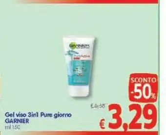 A&O Garnier Gel Viso 3in1 Pure Giorno offerta