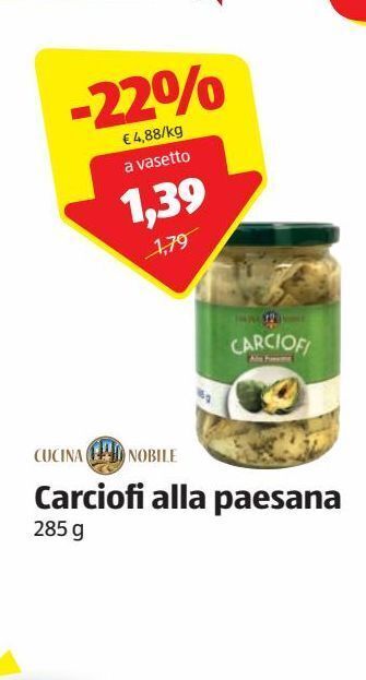 ALDI Carciofi alla paesana offerta