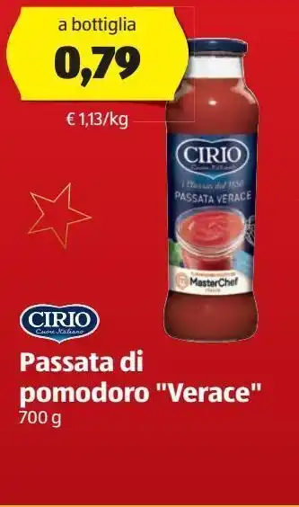 ALDI Passata di pomodoro 'verace' offerta