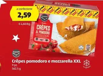 ALDI Crepes pomodoro e mozzarella xxl offerta