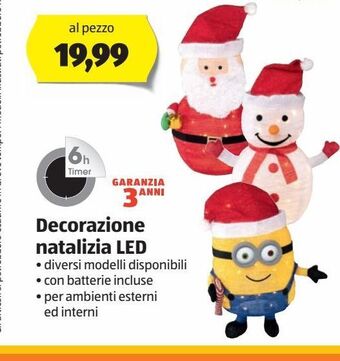 ALDI Decorazione natalizia led offerta