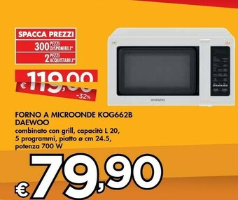 Bennet Daewoo Microonde offerta