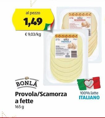 ALDI Provola / scamorza a fette offerta