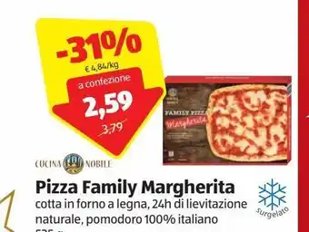 ALDI Pizza family margherita offerta