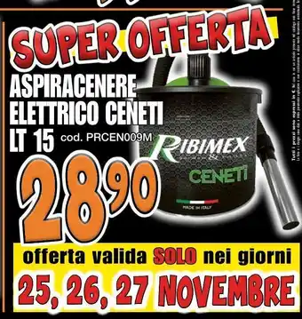 Mondo Brico Aspiracenere elettrico ceneti lt 15 offerta