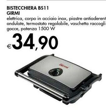 Bennet Girmi Bistecchiera elettrica offerta