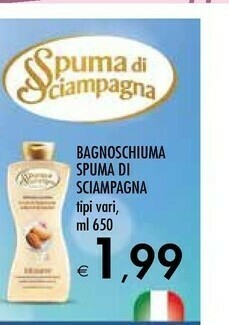 Bennet Spuma di Sciampagna Bagnoschiuma offerta