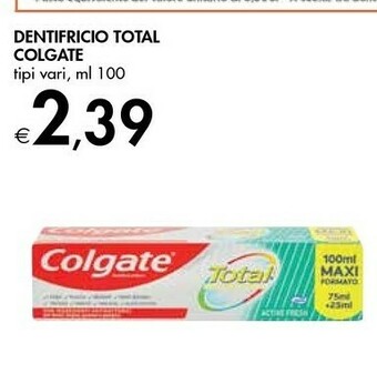 Bennet Colgate Dentifricio offerta