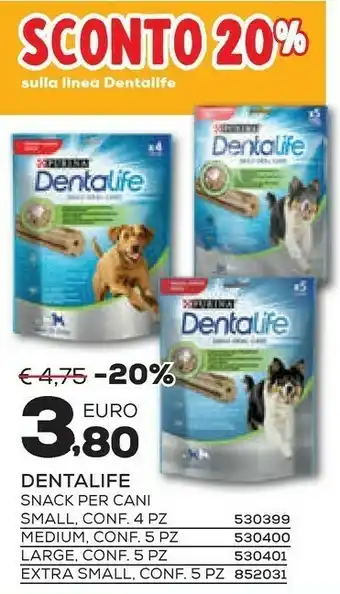 Bricofer Purina Dentalife Snack Per Cani Small offerta