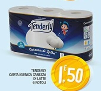 Splendidi e Splendenti Tenderly Carta Igienica Carezza Di Latte 6 Rotoli offerta