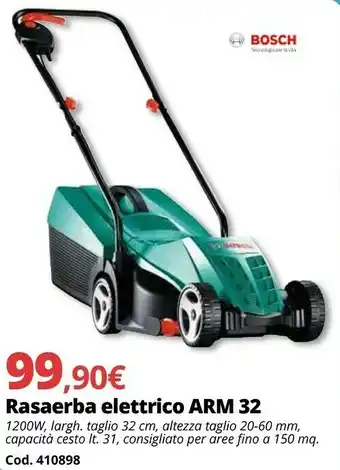 Brico Io Bosch Rasaerba Elettrico ARM 32 offerta